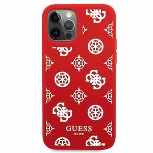 Guess GUHCP12LLSPEWRE iPhone 12 Pro Max 6.7" punainen/punainen kova kotelo Peony-mallisto