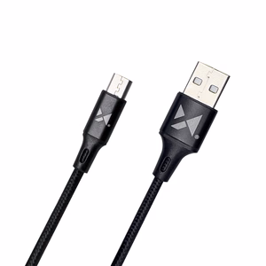 Wozinsky Kaapeli USB - microUSB 2,4A 1m musta (WUC-M1B)