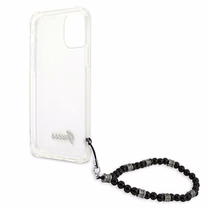 Guess GUHCP12LKPSBK iPhone 12 Pro Max 6.7" läpinäkyvä kovakotelo Musta Pearl