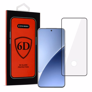 Tel Protect Full Glue 6D Tempered Glass for XIAOMI 15 PRO BLACK