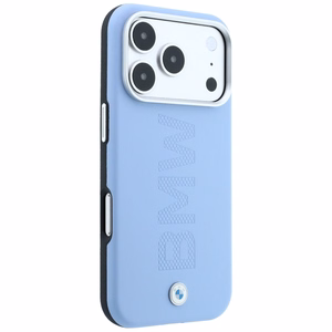 BMW Sign Centered Deboss MagSafe suojakuori mallille iPhone 17 Pro / 18 Pro – sininen