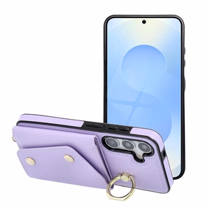 Suojakuori Samsung S25 EDGE:lle Wonder lompakolla liila