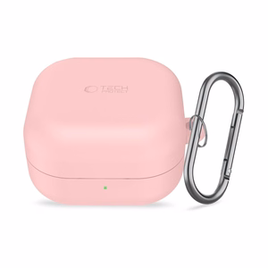 Tech-Protect Silicone Hook -suojakuori Samsung Galaxy Buds 4 / 4 Pro:lle vaaleanpunainen