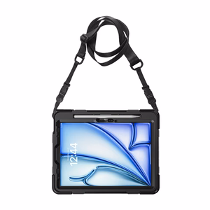 Crong Defender Plus -järeä suojakuori seuraaville malleille: iPad Air 11″ (M2/M3/M4, 2024–2026), iPad Air 10,9″ (4./5. sukupolvi) ja iPad Pro 11″ (2021/2022), musta