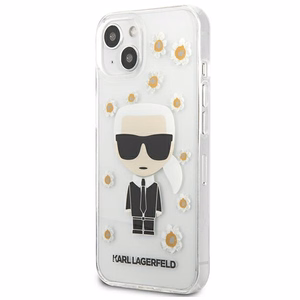 Karl Lagerfeld Flower Ikonik Karl Kotelo iPhone 13 mini - läpinäkyvä - läpinäkyvä