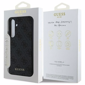 GUESS suojakuori SAMSUNG S24 FE GUHCS24FEG4GFGR (HC PU 4G Metal Logo) harmaa