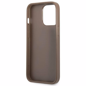 Guess 4G Triangle Logo Cardslot Suojakuori iPhone 13 Pro / 13:lle - ruskea