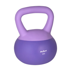 REBEL ACTIVE Soft Kettlebell pehmeä vinyylinen kahvakuula, 8 kg