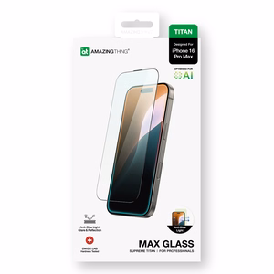 AmazingThing Titan Max Karkaistu lasi iPhone 16 Pro Max:lle