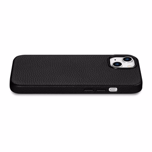 iCarer Litchi Premium Nahkakotelo iPhone 14 Plus Magneettinen nahkakotelo MagSafe musta (WMI14220711-BK)