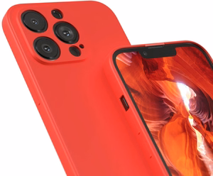 Case Liquid Silicone 1.5mm Xiaomi Poco X5 5G red
