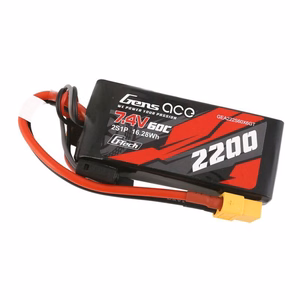 GensAce G-Tech LiPo 2200 mAh 7,4 V 60C 2S1P XT60 -akku
