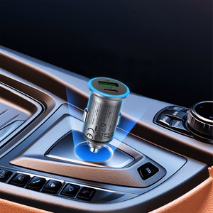 Acefast B15 autolaturi 65 W USB-C/USB-A harmaa