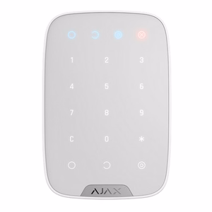 AJAX KeyPad Plus langaton kosketusnäppäimistö (valkoinen)