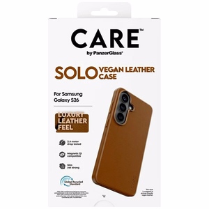 CARE by PanzerGlass Solo suojakuori Samsung Galaxy S26 ruskea