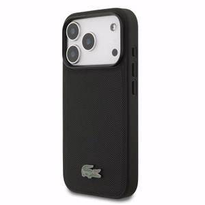Case Lacoste PVC Iconic Petit Pique Metal Logo MagSafe Apple iPhone 18 Pro black