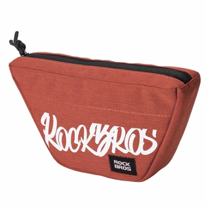 Rockbros G011 Flash Journey puolisuunnikkaan muotoinen polkupyörän ohjaustangon laukku 0.7 l - punainen
