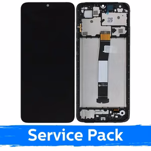 LCD-näyttö yhteensopiva Xiaomi Redmi 12C musta kehyksellä (Service Pack)