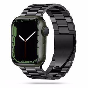 Tech-Protect Stainless Ranneke Apple Watch 4/5/6/7/8/9/SE/Ultra 1/2 42/44/45/49mm Musta