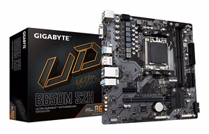 GIGABYTE B650M S2H emolevy - AMD Ryzen 9000 Series CPUs, 5+2+2 Phases VRM, up to 6400MHz DDR5 (OC), 1xPCIe 4.0 M.2, GbE LAN, USB 3.2 Gen 1