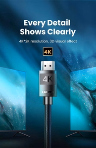 Ugreen HD119 HDMI - HDMI -kaapeli, 2,0 m, musta (40101)