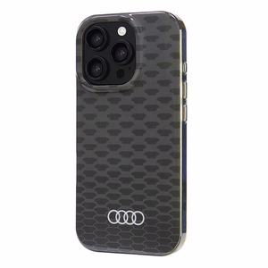 Audi IML Stitching Pattern MagSafe iPhone 16 Pro 6.3" Musta/Musta Kova Suojakuori AU-IMLMIP16P-Q5/D3-BK