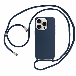 Hihna Silikoninen Suojakuori iPhone 15 Plus:lle design 1 laivastonsininen