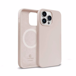 Crong Color Cover Magnetic suojakuori iPhone 14 Pro -laitteelle, MagSafe-yhteensopiva, hiekanvaaleanpunainen