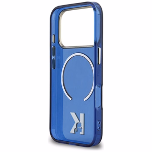 Karl Lagerfeld IML K Head Logo MagSafe -suojakuori iPhone 17 Pro:lle sininen
