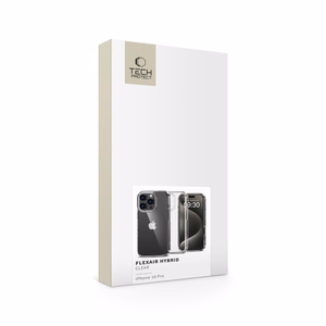 Tech-Protect FlexAir Hybrid Suojakuori iPhone 16 Pro:lle - läpinäkyvä