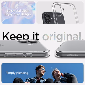 Suojakuori SPIGEN Ultra Hybrid ACS08069 iPhone 16 Pluslle - Crystal Clear