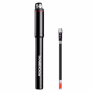 Rockbros SMART-B 150 PSI minipyöräpumppu Presta- ja Schrader-venttiileille – väri: musta