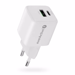 laturi 1 x USB, 1 x USB-C Quick Charge 3.0 20W valkoinen
