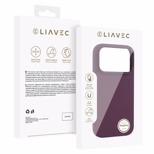 Liavec Silky -suojakuori metallisella kamerakehyksellä mallille iPhone 18 Pro Max/17 Pro Max, violetti