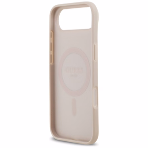 Guess 4G Circle Classic Logo MagSafe Suojakuori iPhone Airille - vaaleanpunainen