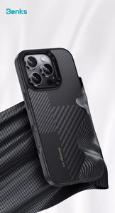 Benks Montage Magnetic Armor Pro Kevlar Case Metal Frame 600D+1500D (MF65) for Iphone 16 Pro black (Camera Control Button)