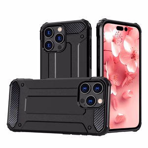 Hybrid Armor Suojakuori iPhone 16 Pro:lle - Musta