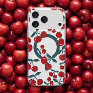 Cherry Mag suojakuori iPhone 16 Pro Max 6,9" läpinäkyvä