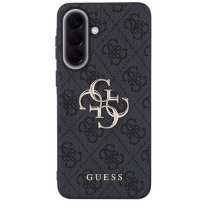 Guess HC PU 4G Big Metal Logo case for Samsung Galaxy A37 black