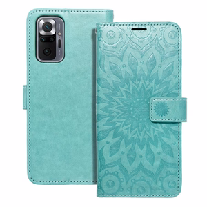 MEZZO Book-suojakuori Xiaomi Redmi Note 10 Pro:lle mandala vihreä
