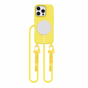 Tech-Protect MagNecklace MagSafe Suojakuori kaulanauhasolmulla iPhone 16 Pro Max:lle - Keltainen
