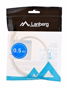 Lanberg PCU6-10CC-0050-W verkkokaapeli valkoinen 0.5 m Cat6 U/UTP (UTP)