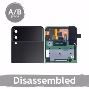 LCD-naytto yhteensopiva Samsung F711 Z Flip3 (ulompi) kehyksella / Cream / (9/10 kaytetty)