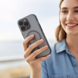Case for iPhone 16 PRO Flexline Mag Cover compatible with MagSafe gray