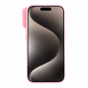 Camshield Soft Suojakuori iPhone 15 Pro:lle - vaaleanpunainen