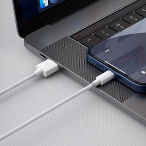 Baseus Simple Wisdom Data Kaapeli Kit USB to Lightning 2.4A (2PCS/Set) 1.5m valkoinen
