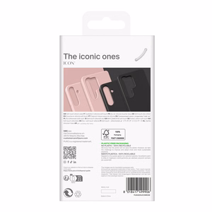 Puro Icon silikoninen suojakuori Samsung Galaxy S25 Ultra -puhelimelle - vaaleanpunainen