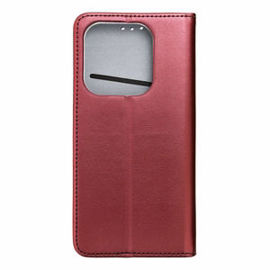 SMART MAGNETO Kirjasuojakuori XIAOMI Redmi Note 14 5G:lle viininpunainen