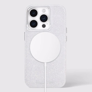 Case-Mate Shimmer MagSafe suojakuori iPhone 15 Pro -laitteelle, helmiäishohtoinen