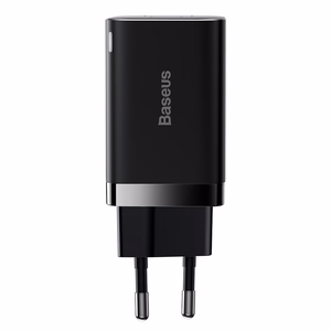 Laturi Baseus Super Si Pro 30W USB-C/USB-A musta CCSUPP-E01